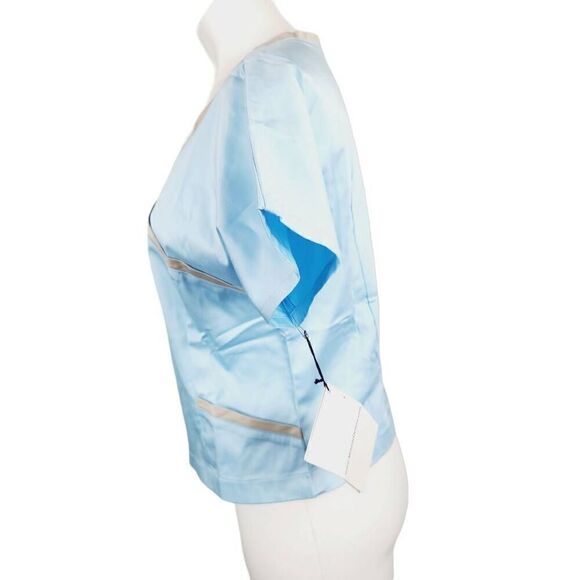 Melanie D. Scrub top baby blue Size small - Picture 2 of 8